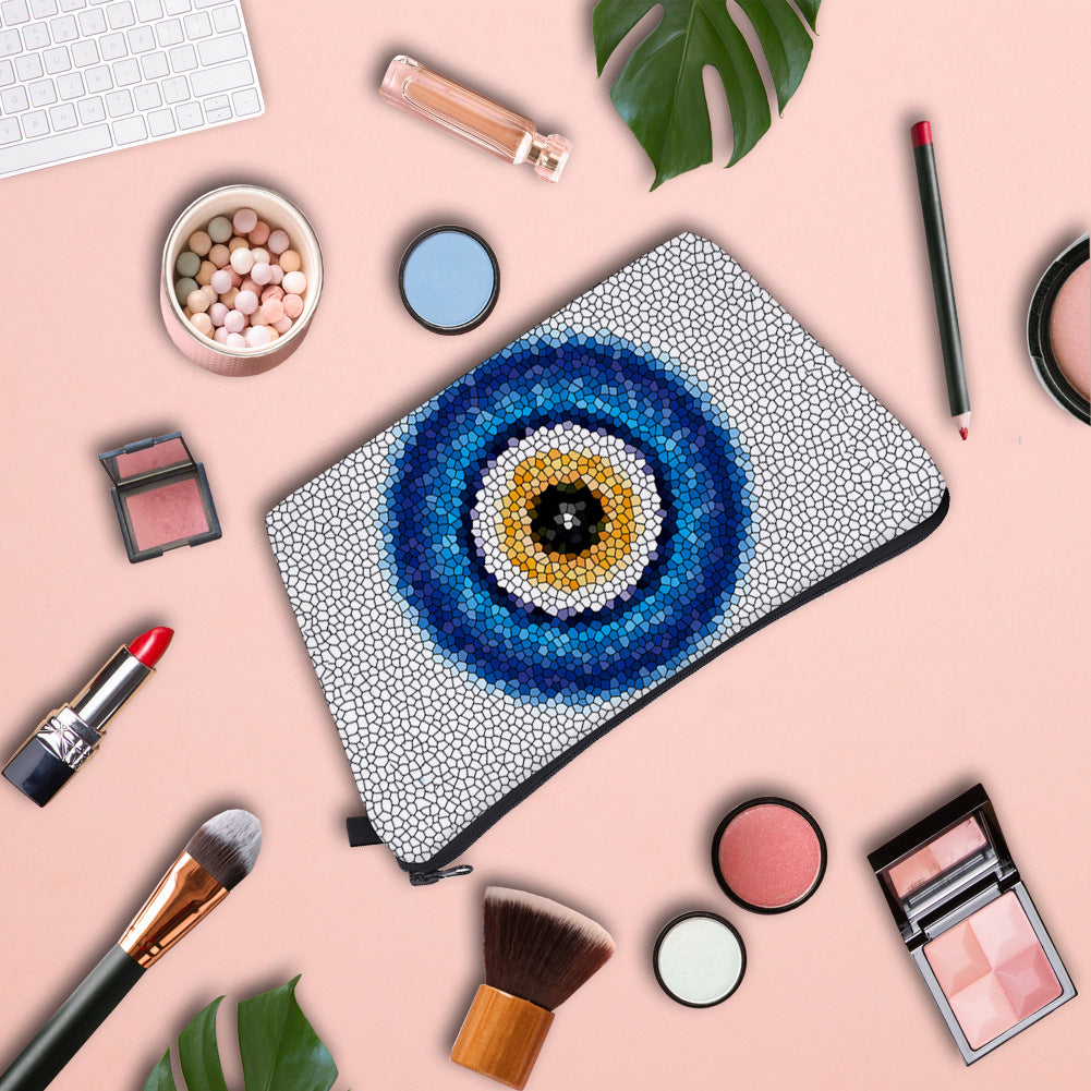 Wholesale Polyester Evil Eye Printed Storage Bag